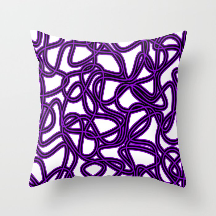 Abstract pattern - purple Throw Pillow