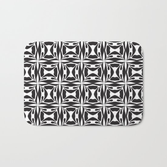 pattern black form 8 Bath Mat