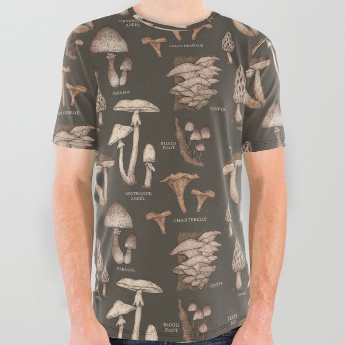 Mushrooms All Over Graphic Tee