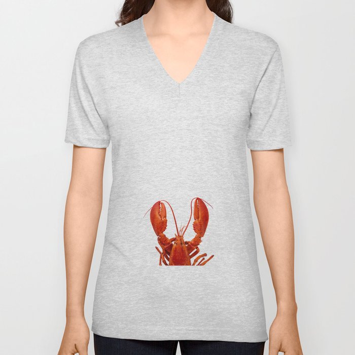 Atlantic Lobster 2 V Neck T Shirt