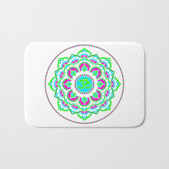 Spring Mandala | Flower Mandhala Bath Mat