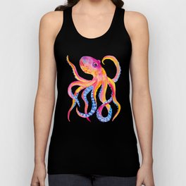 Watercolor Octopus - Ocean Animal Painting Tank Top
