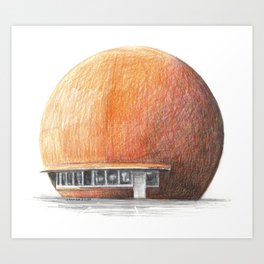 Montreal's Orange Julep Art Print