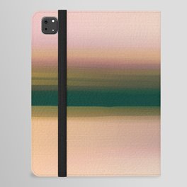 Beige And Pink Abstract Beach Landscape iPad Folio Case