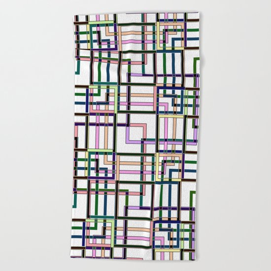 Abstract geometric pattern. Beach Towel