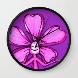 "Violet" Color Chakra Flowerkid Wall Clock