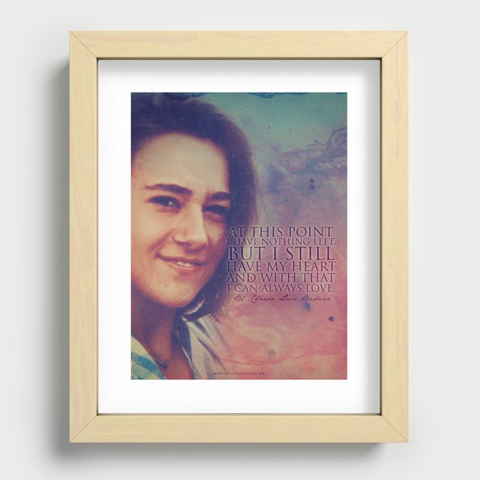 Blessed Chiara Luce Badano Recessed Framed Print