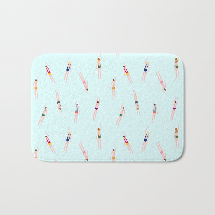 Swimmers in the pool Bath Mat