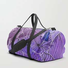 Tropical Foliage Purples Duffle Bag