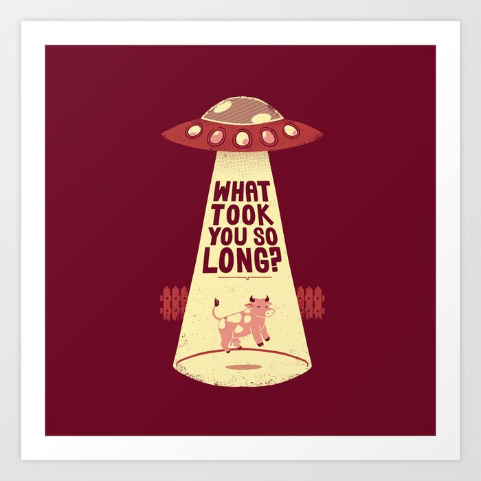Why Did You Took So Long Alien Funny T-shirt Art Print