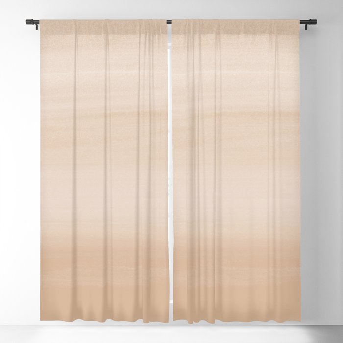 Touching Warm Beige Watercolor Abstract #2 #painting #decor #art #society6 Blackout Curtain