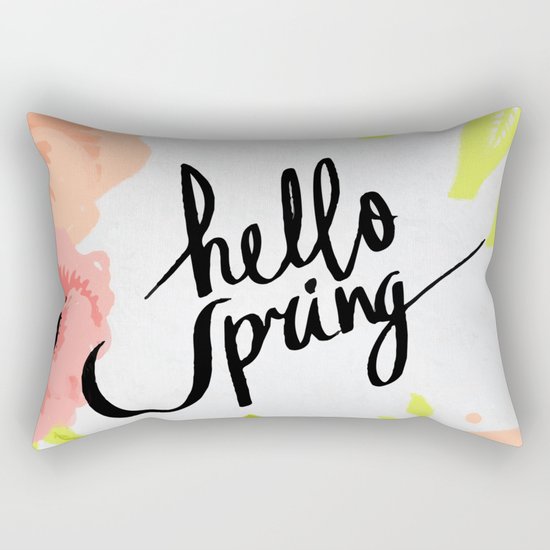 Hello spring Rectangular Pillow