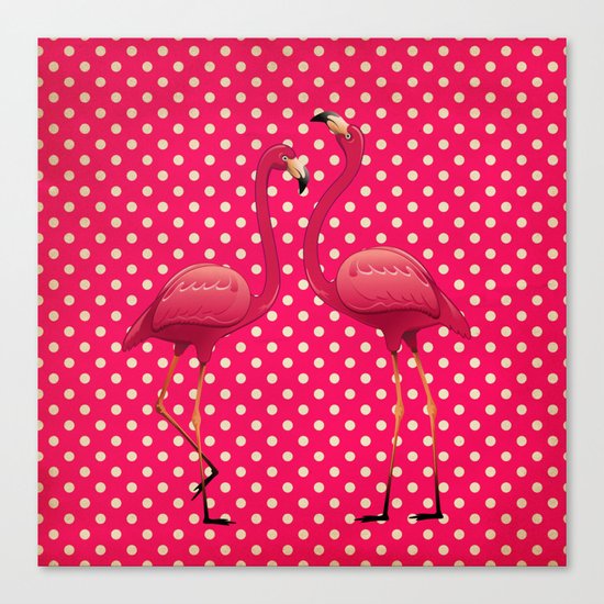 FLAMINGOS Canvas Print