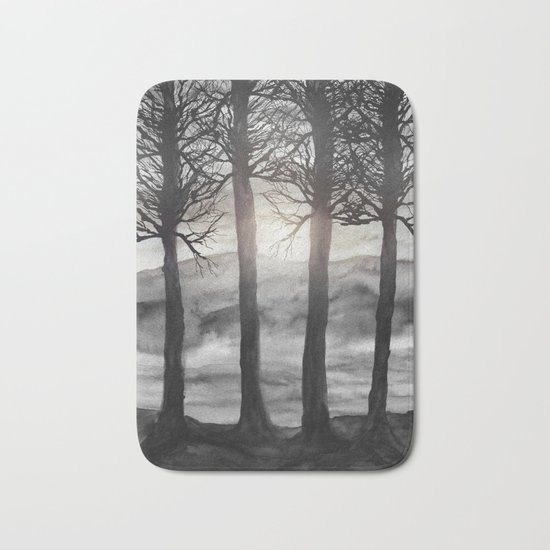 Grateful Love Song B&W Bath Mat