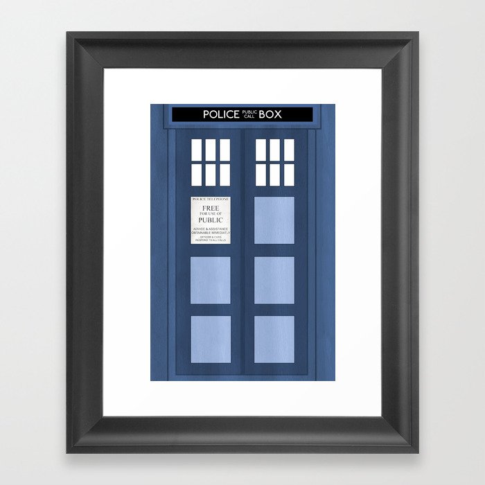 Doctor Who, Tardis Framed Art Print