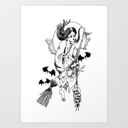 Midnight flight Art Print