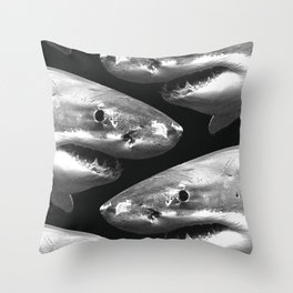 Shark pattern Throw Pillow