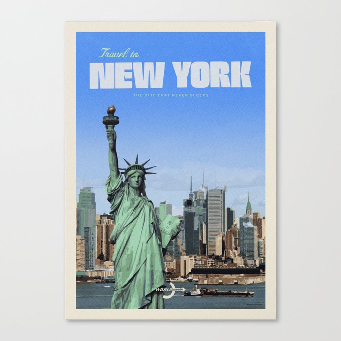 Travel to New York Canvas Print