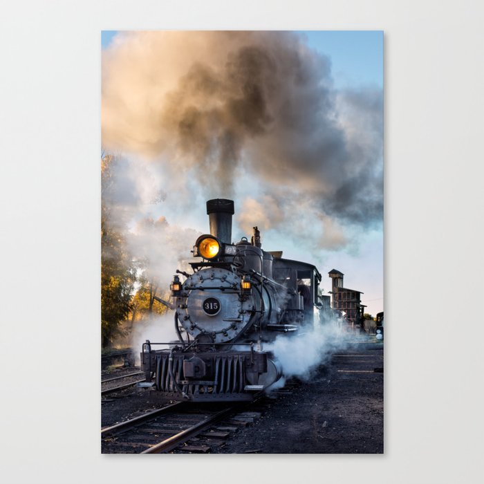 Steam Train, Cumbres & Toltec Railroad, New Mexico Canvas Print