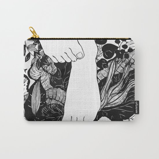 FLOWER FOOTERS Carry-All Pouch