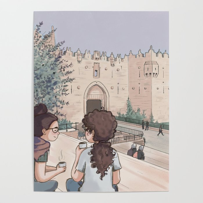 Damascus gate tea Poster