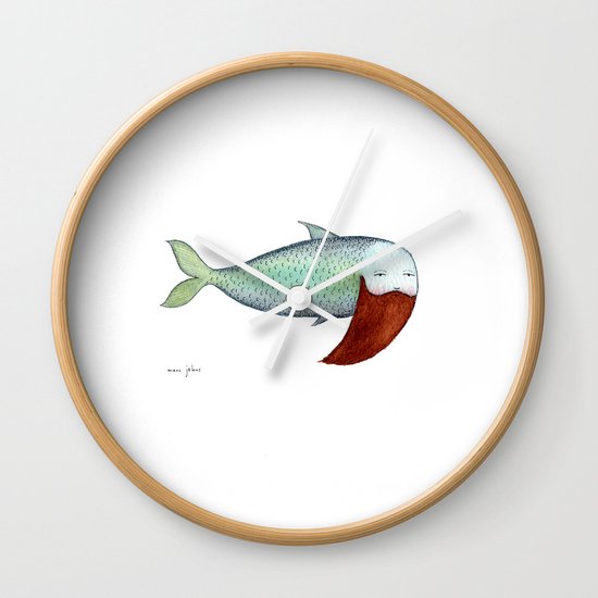 fish with beard Wall Clock