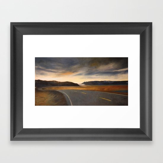 notte a Capo Nord Framed Art Print