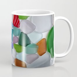 My Favorite colorful Pieces of Sea glass - Found in Staten Island, NYC Coffee Mug
