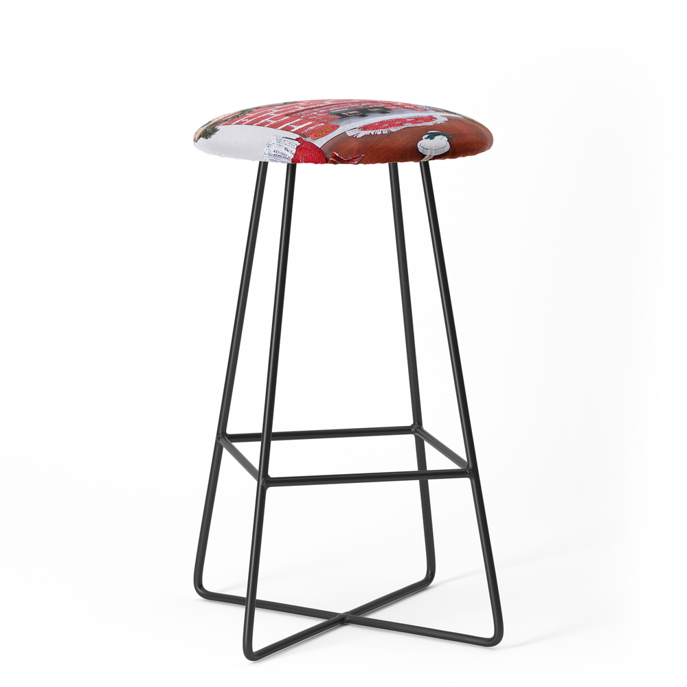 Mini Christmas Decorations Bar Stool by danbythesea