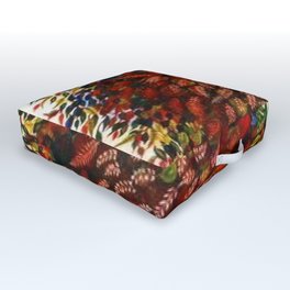 L'arbre Rouge (The Red Tree) by Seraphine Louis Outdoor Floor Cushion | Wildflowers, Leaves, Trees, Redleaves, Redtree, Painting, Rainbowcolors, Newhampshire, Multi Colored, Curated 