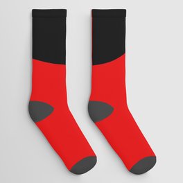 Number 9 (Black & Red) Socks