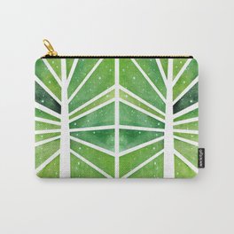 Starry leaf Carry-All Pouch | Green, Vein, Pattern, Digital, Leaves, Fresh, Starry, Veins, Leaf, Greenery 