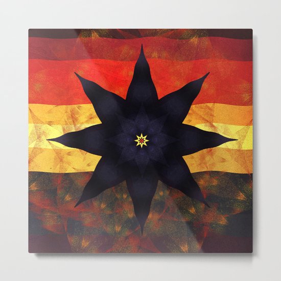 Gem Orchid Spectrum Metal Print