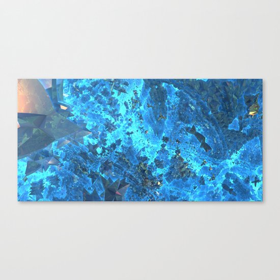 Deep Blue Starfield Canvas Print