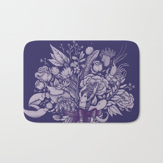 Undersea Victorian Bath Mat