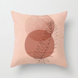 The sun and the moon Throw Pillow