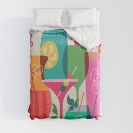 Mid Century Modern Cocktails 02 Duvet Cover