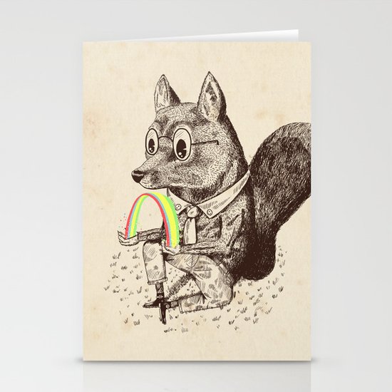 Strange Fox Stationery Cards