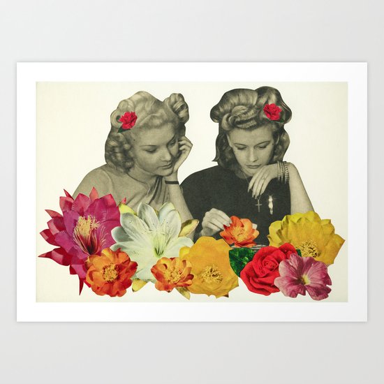 Flower Collectors Art Print