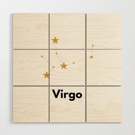 Virgo, Virgo Sign Wood Wall Art