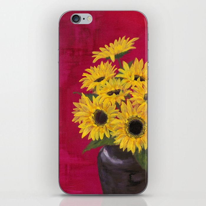 Timid Sunflowers iPhone Skin