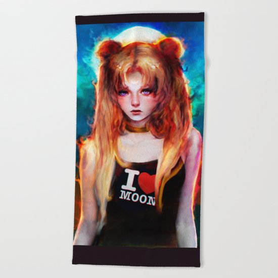 sailor moon Beach Towel