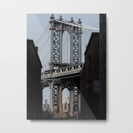 New York City Travel Photo, Wall Art, NYC Night, Minimalist Print, Wall Decor, Williamsburg Bridge, Brooklyn, Landscape Photography Metal Print | Brooklyn, America, Landscape, Digital, Bridge, Travel, Color, Photo, Print, Manhattan 