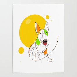 Bull terrier Poster