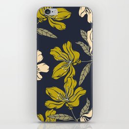 Abstract elegance pattern with floral background.  iPhone Skin