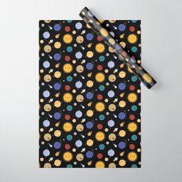 Kawaii Solar System Wrapping Paper