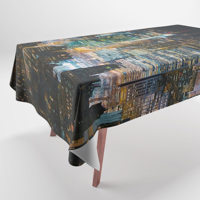 Colorful New York City Skyline | Photography in NYC Tablecloth