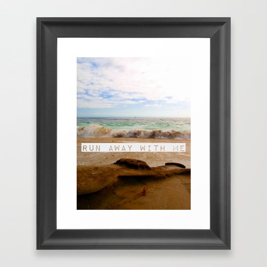 Run Away With Me Framed Art Print