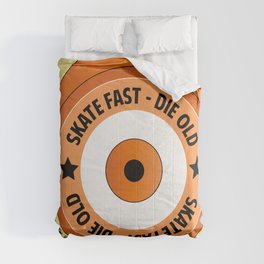 Skate Fast - Die Old Orange Comforter
