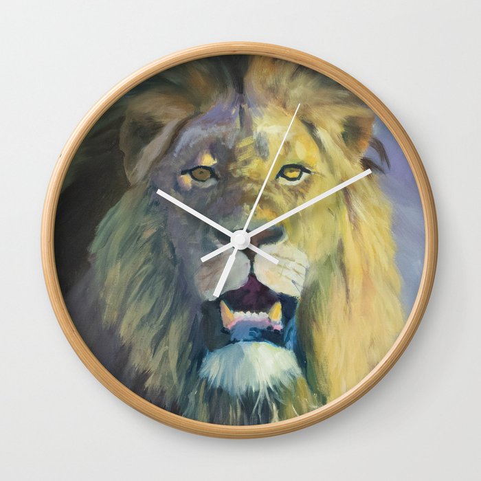 Lion Portrait Wall Clock